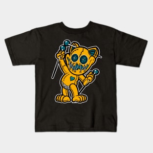 Happy VooDoo Kitty Cat Doll Jacksonville Colors Kids T-Shirt